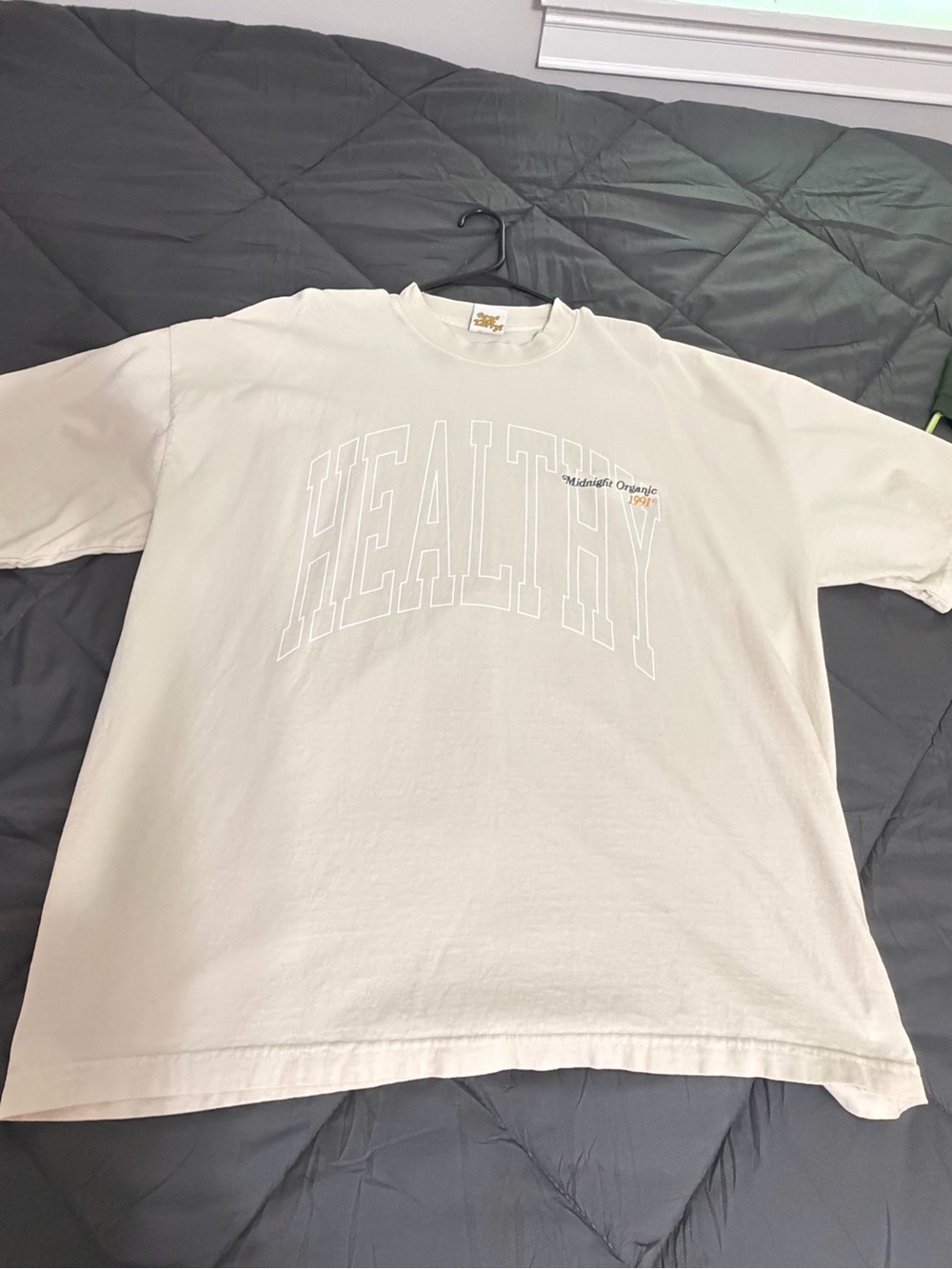HEALTHY Graphic Crewneck Tee - Cream
